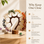 Seven Chakra Crystal Heart With Dome Tree
