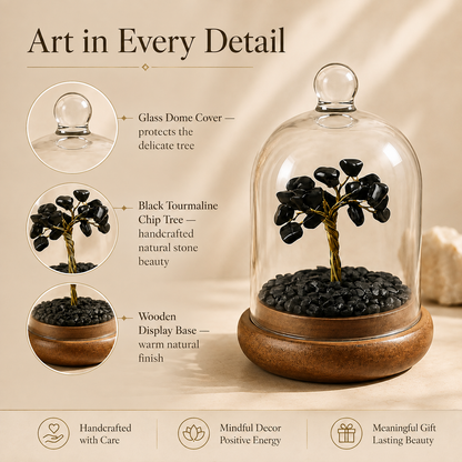 Black Tourmaline Dome Tree