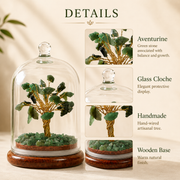 Green Aventurine Crystal With Dome Tree