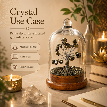 Pyrite Crystal With Dome Tree