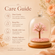 Rose Quartz Crystal  Dome Tree