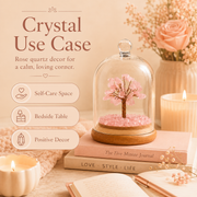 Rose Quartz Crystal  Dome Tree