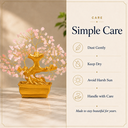 Bonzai Rose Quartz Crystal  Tree