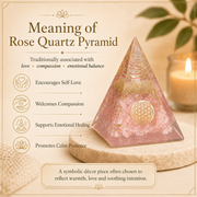 Citrine Orgone Crystal Pyramid For Meditation and Emf Protection