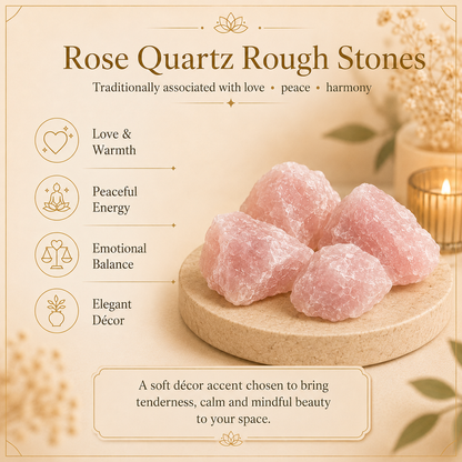 Rose Quartz Raw Crystals and Stones (500 Gram)