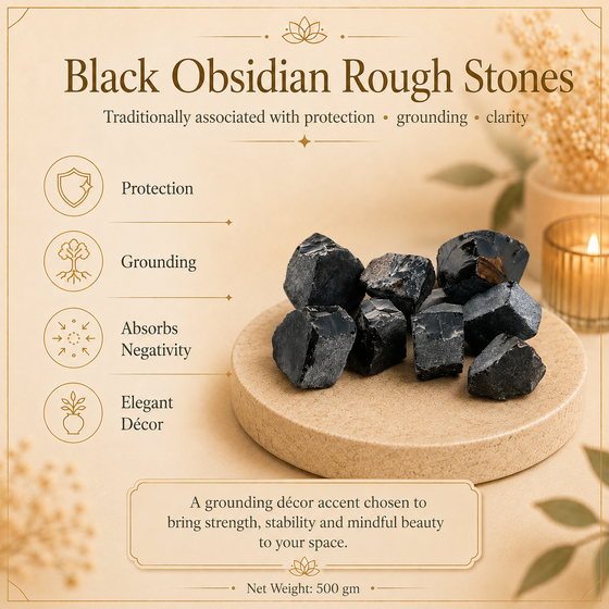 Black Obsidian Raw Crystal Stone