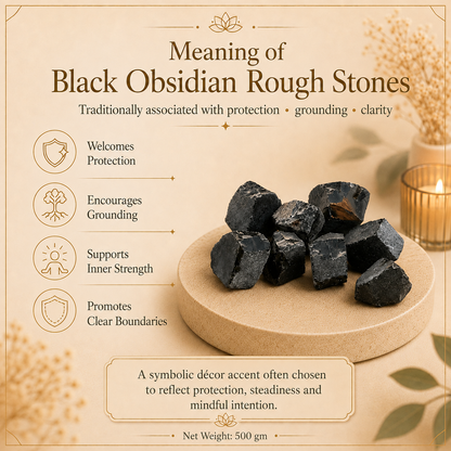 Black Obsidian Raw Crystal Stone