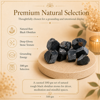 Black Obsidian Raw Crystal Stone