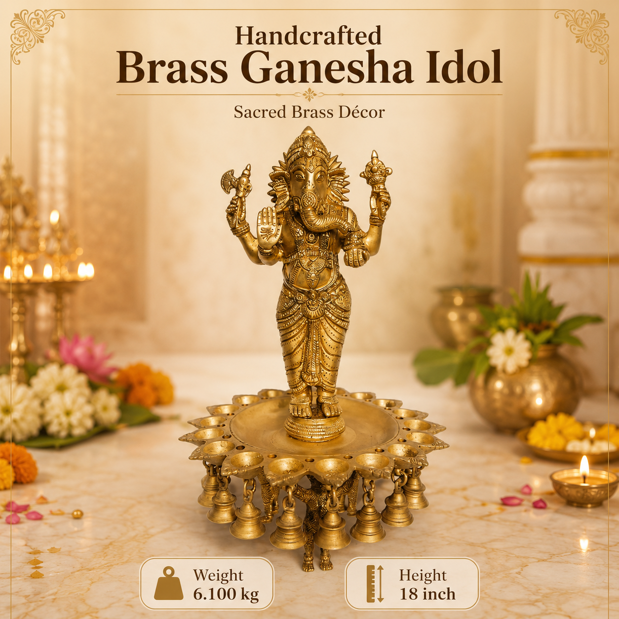 Lord Ganesha On Bells