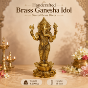 Lord Ganesha On Lotus