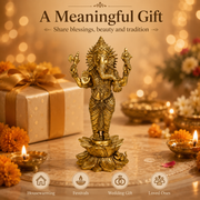 Lord Ganesha On Lotus
