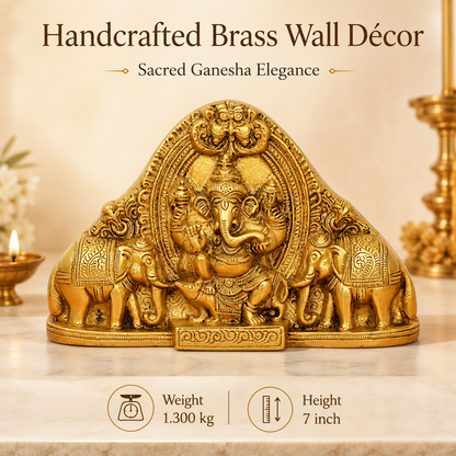 Lord Ganesha with Elephants