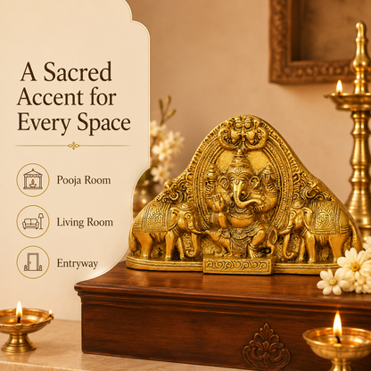 Lord Ganesha with Elephants