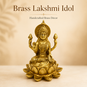 Goddess Lakshmi Seated On Lotus