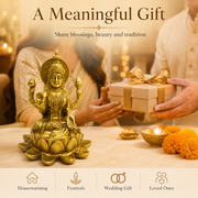 Goddess Lakshmi Seated On Lotus