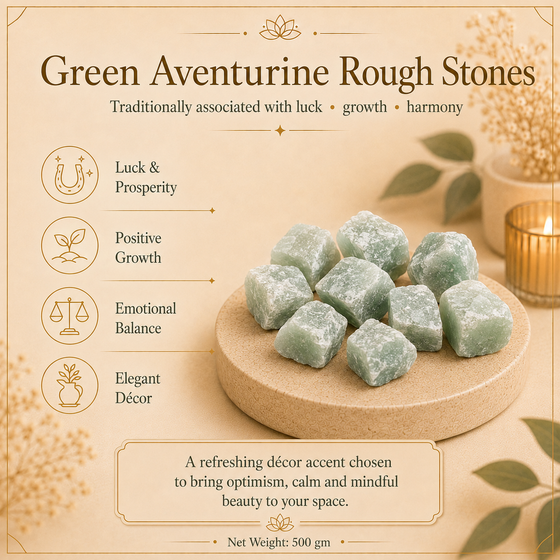 Green Aventurine Raw Crystals and Stones (500 Gram)