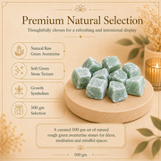 Green Aventurine Raw Crystals and Stones (500 Gram)