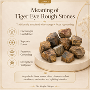 Tiger Eye Raw Crystals Stone For Protection and stability