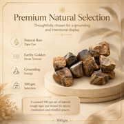 Tiger Eye Raw Crystals Stone For Protection and stability