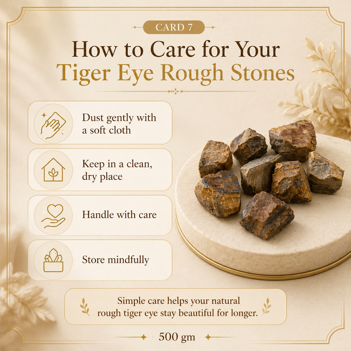 Tiger Eye Raw Crystals Stone For Protection and stability