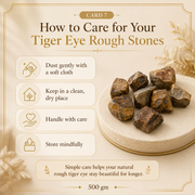 Tiger Eye Raw Crystals Stone For Protection and stability