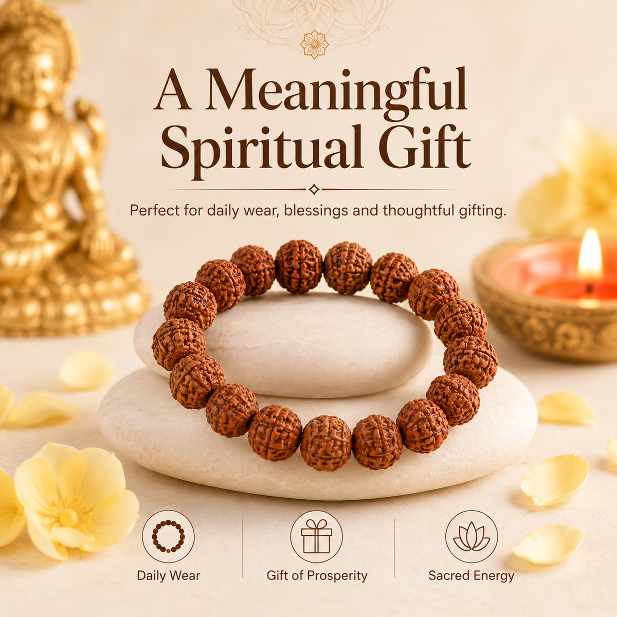 7 Mukhi Rudraksha Bracelet