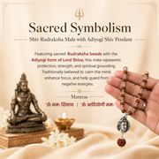 Shiv Rudraksha Mala with Adiyogi Shiv Pendant