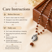 Shiv Rudraksha Mala with Adiyogi Shiv Pendant