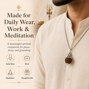 Adiyogi Shiv 7 Mukhi Rudraksha Pendant