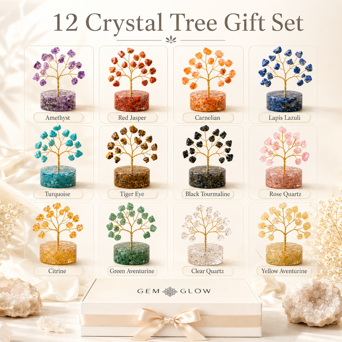 12 Crystal Tree Gift Set