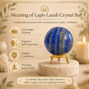 Lapis Lazuli Crystal Ball with Stand – Perfect for Spiritual Wellness