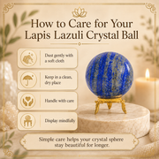 Lapis Lazuli Crystal Ball with Stand – Perfect for Spiritual Wellness