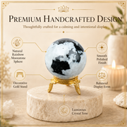 Rainbow Moonstone Sphere Crystal Ball Fortune Teller & Scrying Crystal