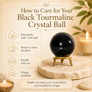 Black Tourmaline Crystal Sphere Crystal Ball