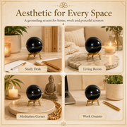 Black Tourmaline Crystal Sphere Crystal Ball