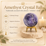 Amethyst Crystal Ball With Stand