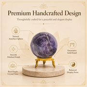 Amethyst Crystal Ball With Stand