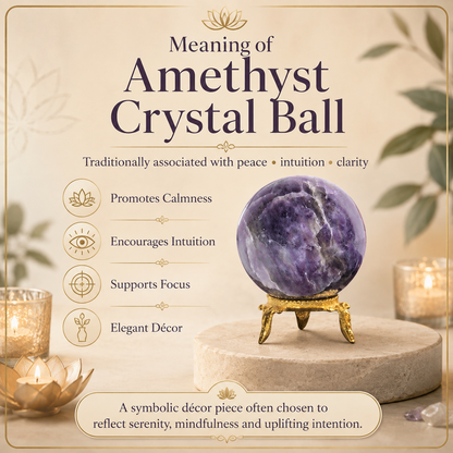 Amethyst Crystal Ball With Stand