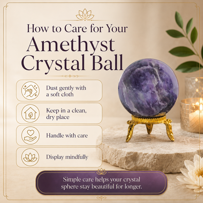 Amethyst Crystal Ball With Stand