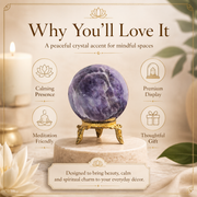 Amethyst Crystal Ball With Stand