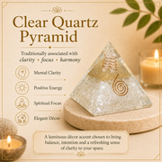 Gemstone Pyramid Clear Quatz