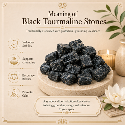 Black Tourmaline Raw Crystals (500 Gram)