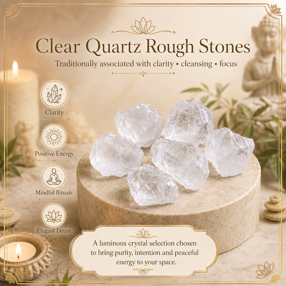 Clear Quartz Raw Crystal and Stones (500 Grams)