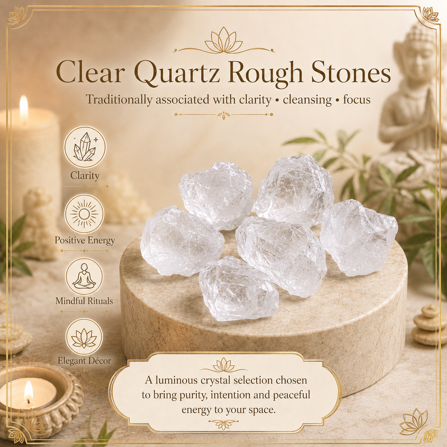 Clear Quartz Raw Crystal and Stones (500 Grams)