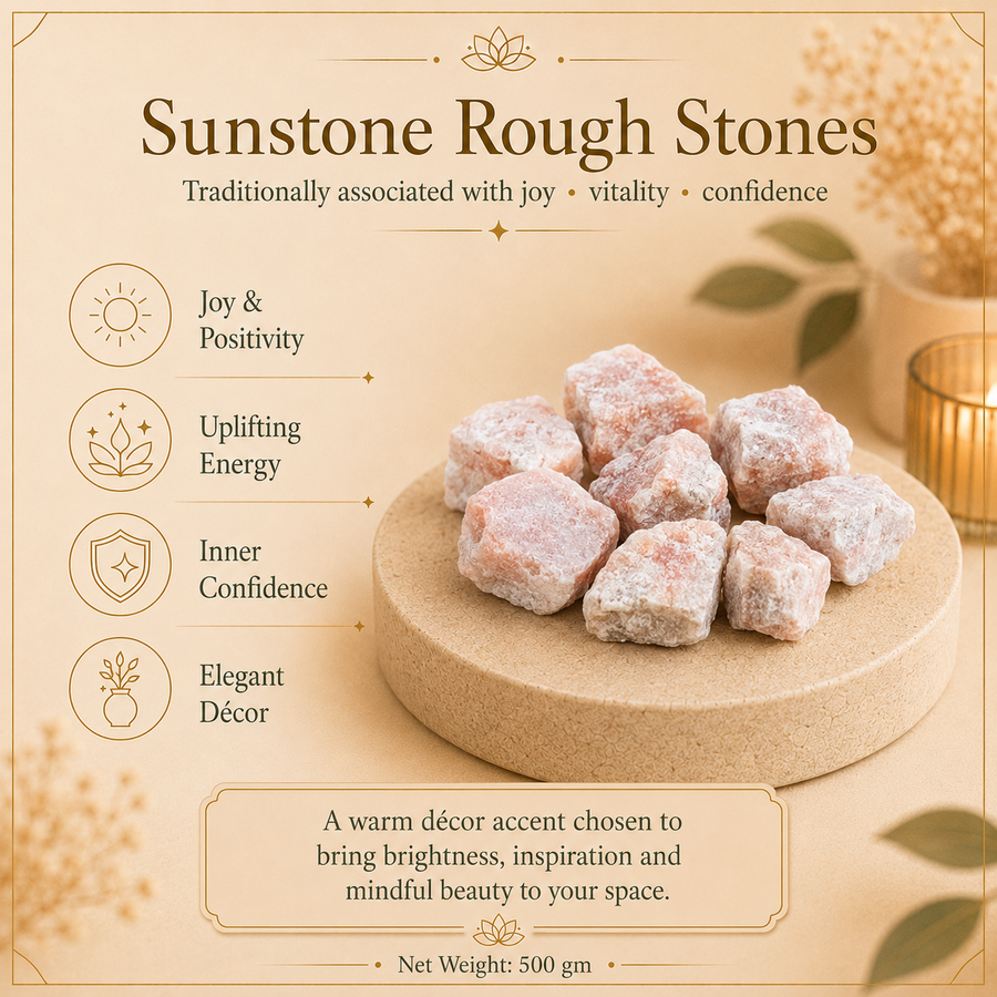 Sunstones Raw Crystals and Stones (500 Gram)