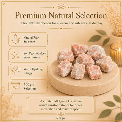 Sunstones Raw Crystals and Stones (500 Gram)