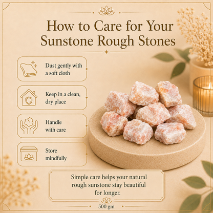 Sunstones Raw Crystals and Stones (500 Gram)
