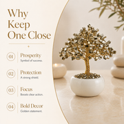 Pyrite Crystal Tree for Prosperity, Office and Home Décor