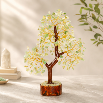 Green Jade Crystal Tree for Home, Office and Positive Energy
