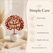 Red Jasper Crystal Pot Tree